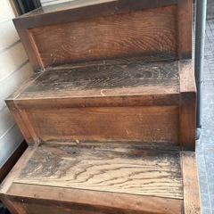時代家具　階段タンス　アンティーク　年代物　階段箪笥　引取限定の画像