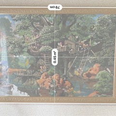 ディズニージグソーパズル完成品額縁付きの画像