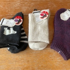 新品未使用 ☆ 靴下 6足セット ☆ 厚手3足&ショート3足 ☆の画像