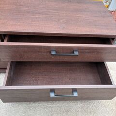 🌟テレビ台 🌟ローボード テレビボード 118cm キャスター付き MAXZEN テレビローボード 引き出し 大容量 32型 40型 ブラウン MTS-CS01L-BRの画像