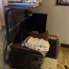 パソコン　ラック　デスクの画像