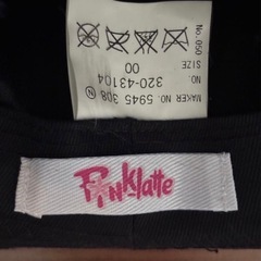 【美品】PINK-latte  　ピンクラテ　ハット　ウール素材　ブラックの画像