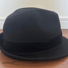【美品】PINK-latte  　ピンクラテ　ハット　ウール素材　ブラックの画像