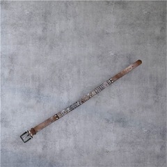 本革　スタッズレザーベルトの画像