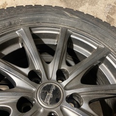 冬タイヤ社外アルミホイールセット 16インチ ダンロップ 215/65R16 4本 アルヴェルエルグランドMPVなどにの画像