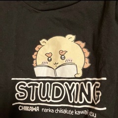 ちいかわ　長袖Tシャツ160 カットソー 黒　シーサーの画像
