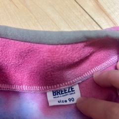 武蔵小杉★ BREEZE★フリーストップス 90サイズ ピンク ユニセックス アウターの画像