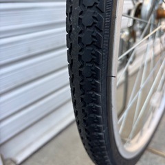 【整備士による点検済み】　☆前後良品中古タイヤ☆   　26インチ　6段変速LEDオートライト 軽快車　防犯登録料込価格︎‼︎の画像