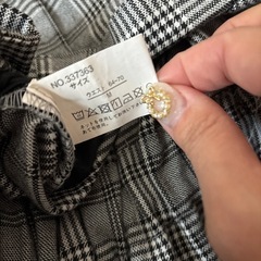 グレーチェックズボンMの画像