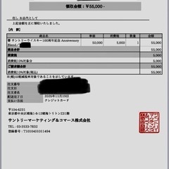 響 サントリーウイスキー100周年記念 Anniversary Blend 第2回当選品　発送箱未開封品の画像