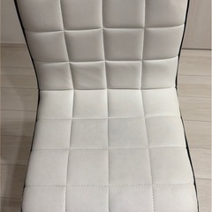 カウンターチェア 2脚セット ホワイトの画像