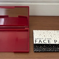 【新品未使用】折りたたみ鏡 あぶらとり紙 2点セットの画像