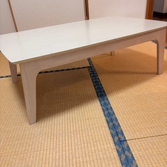こたつテーブル　　白の画像