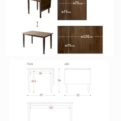 【商談済】ダイニングテーブルと椅子2脚の画像