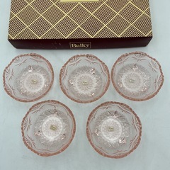 Bulky小鉢セット(ローズピンク) 東洋ガラス　5個セット　サラダやフルーツにの画像