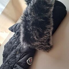 ボリュームファーフード　ダウンジャケット　ブラック100㎝の画像