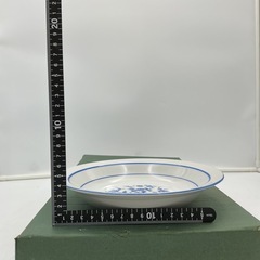 カレー皿・シチュー皿　ブルーの花柄が映える白いお皿5枚セットの画像