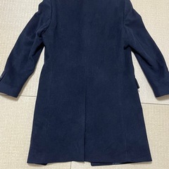 美品です！ユニクロ ウールカシミヤチェスターコート　ネイビー　メンズMの画像