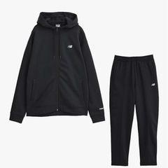 ニューバランス　裏起毛ジャージ　サイズ　上L 下M ブラックの画像