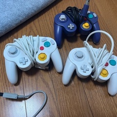 wii 本体　カセット　ゲームキューブコントローラーの画像