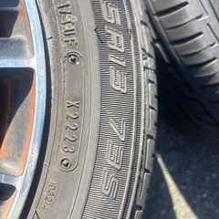 社外13インチホイール、タイヤセットの画像