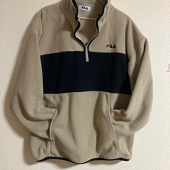 【美品】FILAフリースジャケット レディース　LL ベージュ  の画像