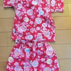花がら甚平　90サイズの画像