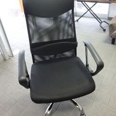 ①未使用/新品　オフィスチェア【床傷防止！PUキャスター】腰楽ランバーサポート ハイバック ロッキング メッシュ チェア デスクチェア 椅子 イス の画像