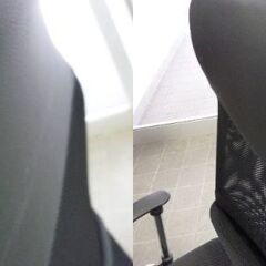 ①未使用/新品　オフィスチェア【床傷防止！PUキャスター】腰楽ランバーサポート ハイバック ロッキング メッシュ チェア デスクチェア 椅子 イス の画像