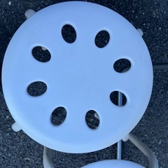 椅子2個、折り畳み机セットの画像