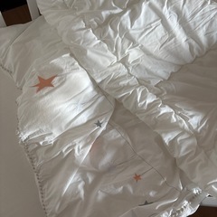 ベビーベッド　マットレス　布団付きの画像