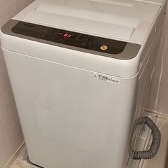 洗濯機　パナソニック6キロ　2017年製の画像
