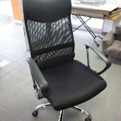 ②未使用/新品　オフィスチェア【床傷防止！PUキャスター】腰楽ランバーサポート ハイバック ロッキング メッシュ チェア デスクチェア 椅子 イス の画像