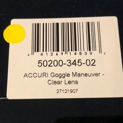 新品同様 100% ACCURI ゴーグル の画像