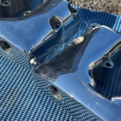 Harley-Davidson FLH？　ショベルヘッド1978オリジナルヘッド　メッキ　ロッカーカバーの画像