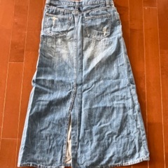 ロング　デニムスカートの画像