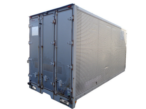トラックコンテナ 箱 5070x2180x2730 ワイドロング アルミバン 冷凍冷蔵 保冷 物置 倉庫 ガレージ コンテナハウス 愛媛より