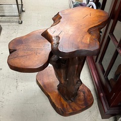 ロ 2511-470 天然木 花台 飾り台 レトロ アンティーク 中古の画像