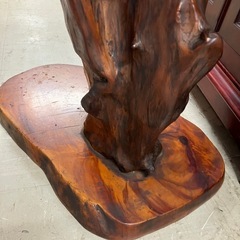 ロ 2511-470 天然木 花台 飾り台 レトロ アンティーク 中古の画像