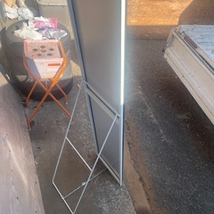 姿見鏡　スチールフレームの画像