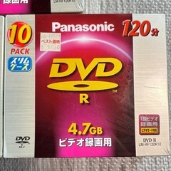 DVD-Rディスク　10枚×3パック　Panasonic 未開封　未使用の画像