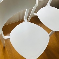 Modern Deco ダイニングチェア2脚セット　ホワイトの画像