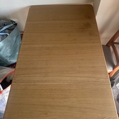 IKEA DANDERYD ドロップリーフテーブル、オーク突板/ホワイト、74/134x80の画像