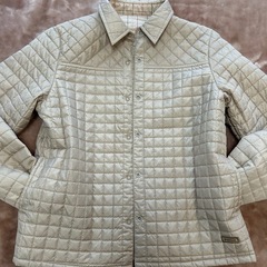 マックレガーMcGREGORリバーシブルコートアウター冬服秋服春服スプリングコートベージュチェック無地サイズM肩幅約39センチ身幅約46センチ袖丈約58センチ着丈約60センチレディース女性用婦人ウィメンズwomenユニセックス日本製メイドインジャパン国産国内製の画像