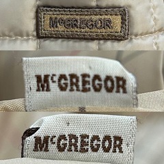 マックレガーMcGREGORリバーシブルコートアウター冬服秋服春服スプリングコートベージュチェック無地サイズM肩幅約39センチ身幅約46センチ袖丈約58センチ着丈約60センチレディース女性用婦人ウィメンズwomenユニセックス日本製メイドインジャパン国産国内製の画像