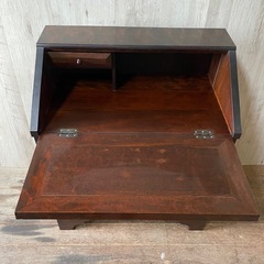民芸家具 ライティングビューロー 引き出し付き チェスト ワークデスク アンティーク家具 和製アンティーク の画像