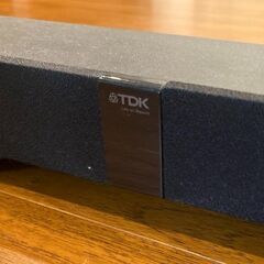 〈広尾 日本赤十字社医療センター近辺でお渡し〉ホームシアター  (サウンドバー)  TDK  SP-TVBTWABK  [2.1ch /Bluetooth対応]の画像