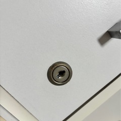 カラーボックス　扉鍵付き　ホワイトの画像