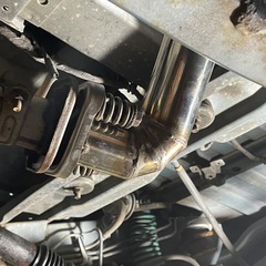 ジムニーja11、ja22直管サイド出しマフラーの画像