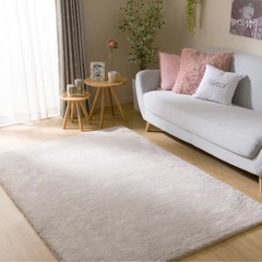 ニトリ　アクセントラグ(ウサギ2LMO 140X200)の画像